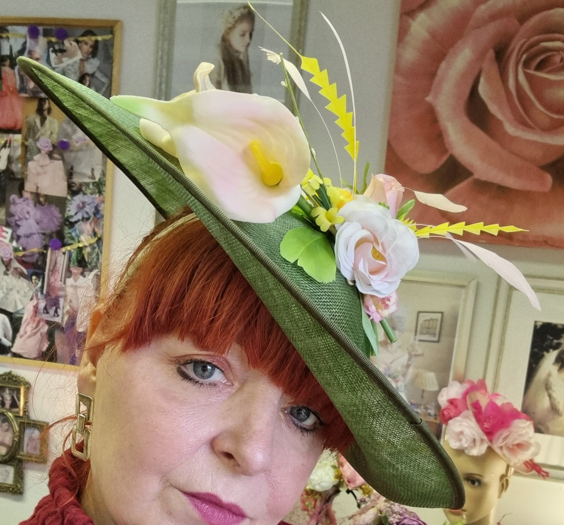 Green and yellow large dipped hatinator