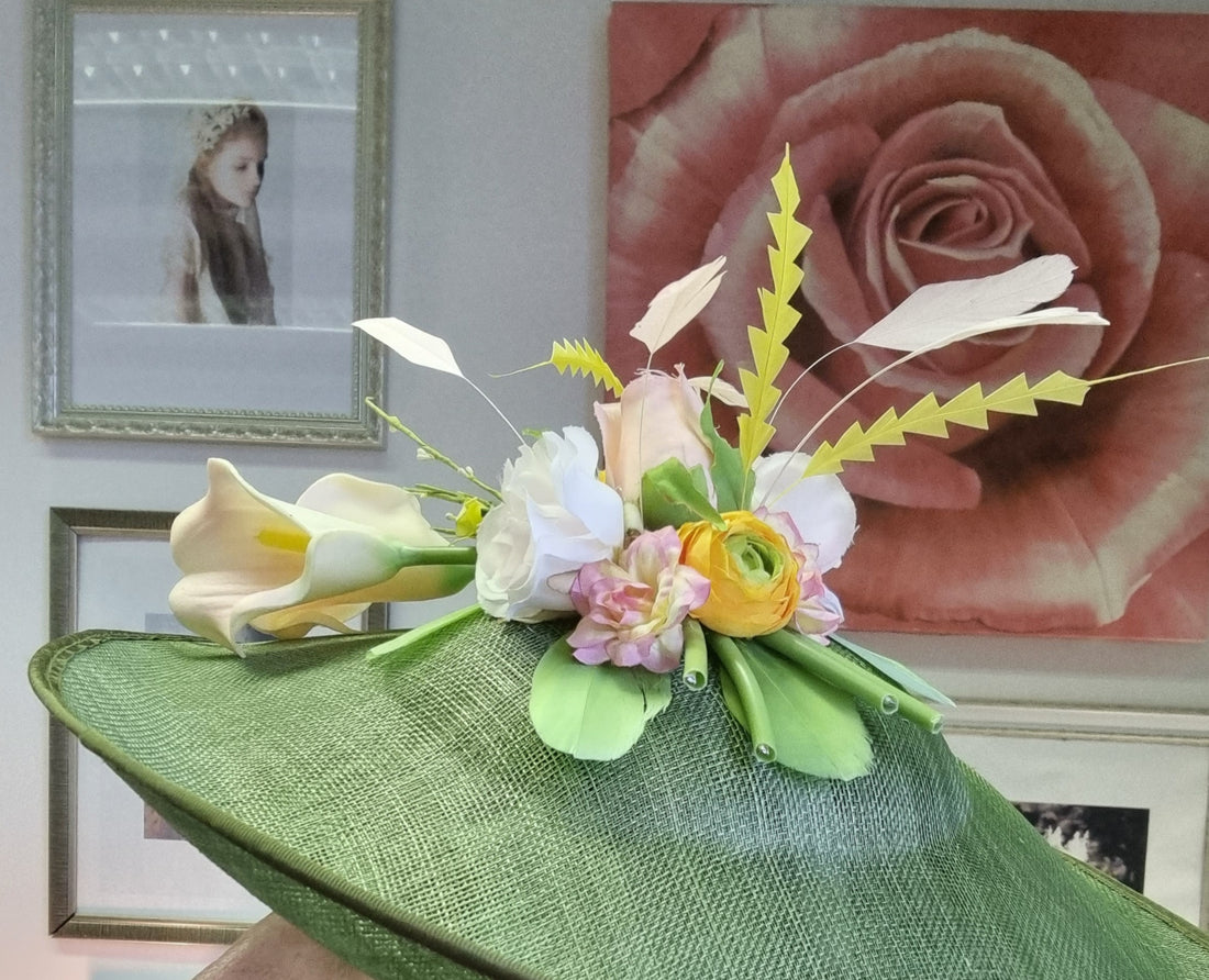 Green and yellow large dipped hatinator