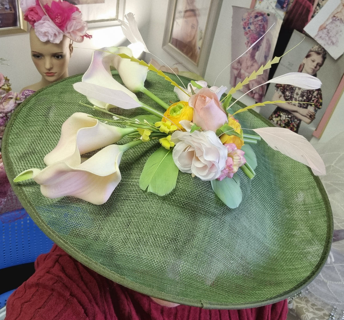 Green and yellow large dipped hatinator