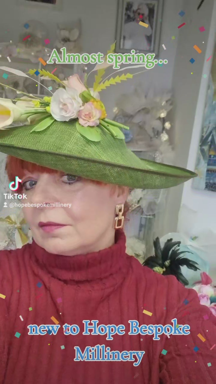 Green and yellow large dipped hatinator