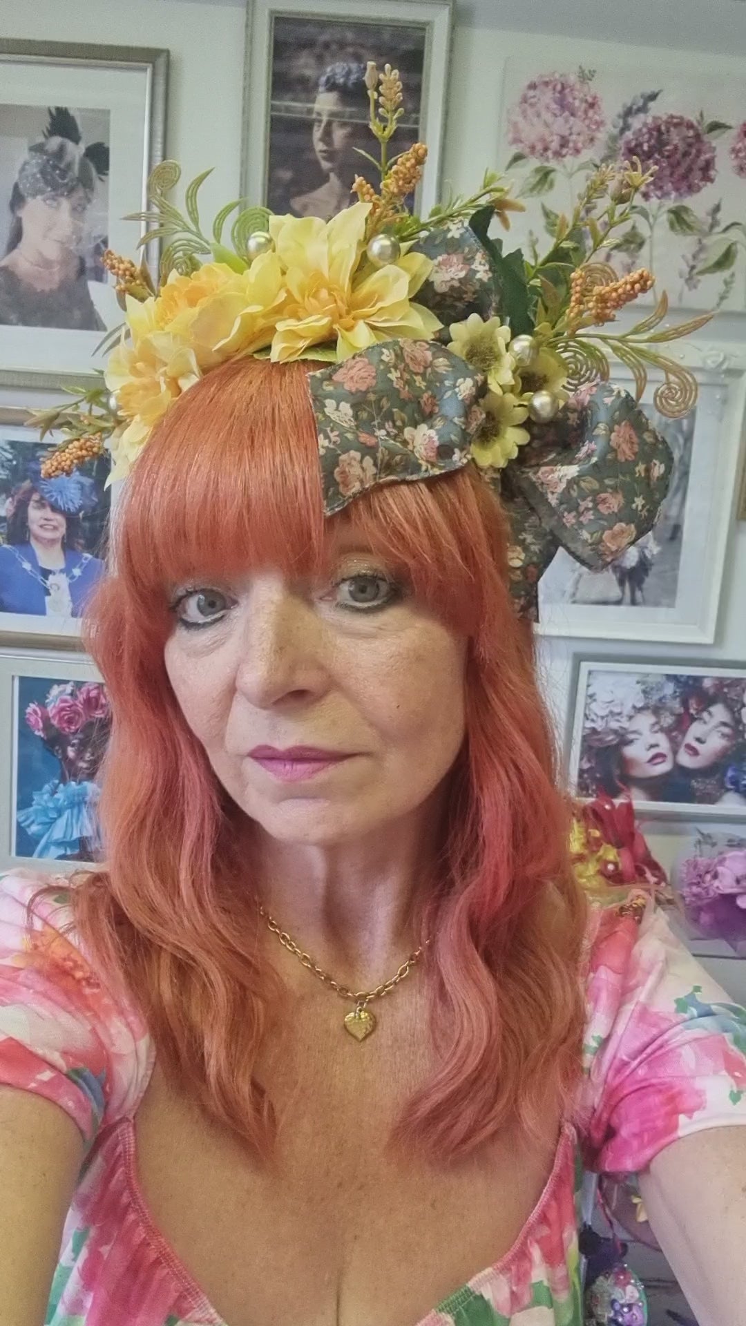 Yellow & mustard flower crown