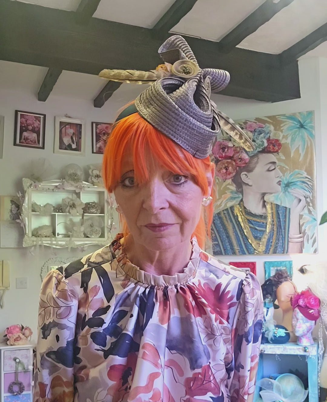 Chocolate brown percher hat