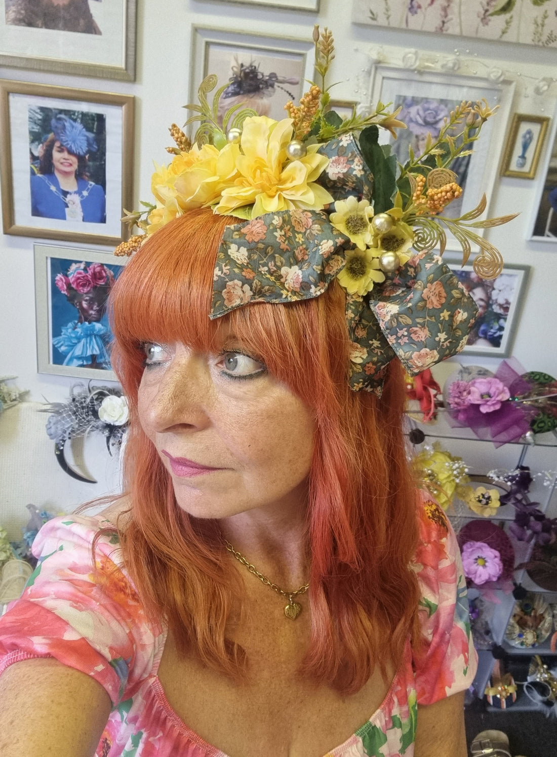 Yellow & mustard flower crown